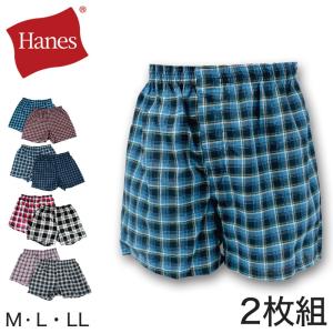 ヘインズ メンズ トランクス 前あき 2枚組 M〜LL (Hanes