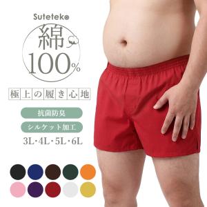 トランクス メンズ 綿100 大きいサイズ 下着 インナー 前開き スリット 風水カラー 3L-6L 男性 下着 パンツ 3L 4L 5L 6L インナー シンプル 無地 ゆったり｜すててこねっと ヤフー店