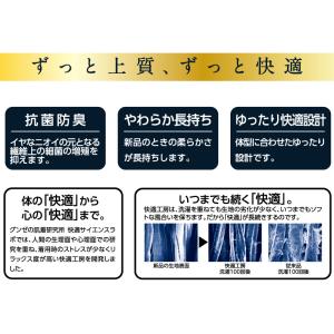 グンゼ 快適工房 メンズ 半袖 インナー 丸首...の詳細画像2