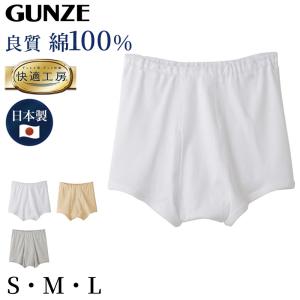 グンゼ 快適工房 紳士 トランクス 前あき S M L メンズ GUNZE 綿100％ 前開き コットン 男性 下着 肌着 パンツ ボトムス インナー 日本製 白 肌 灰｜すててこねっと ヤフー店