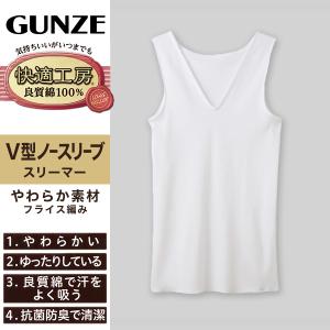 グンゼ 快適工房 婦人 Vネック ノースリーブ...の詳細画像1