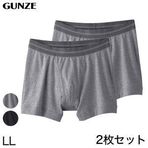 グンゼ 【2枚セット】快適工房 紳士ボクサーブリーフ LL (大きいサイズ GUNZE 綿100％ 男性 紳士 下着 肌着 インナー やわらか 抗菌防臭 日本製)｜suteteko