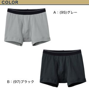 快適工房 紳士 前開き ボクサーブリーフ グン...の詳細画像3