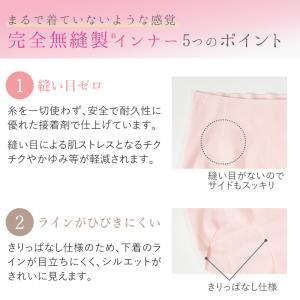グンゼ キレイラボ ショーツ シームレス 綿 ...の詳細画像3