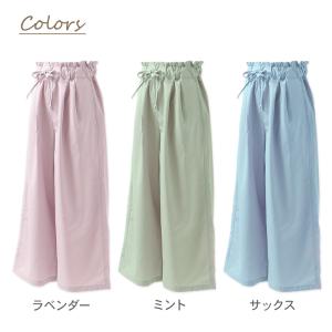 キッズ 女の子 ワイドパンツ 接触冷感 吸水速...の詳細画像4