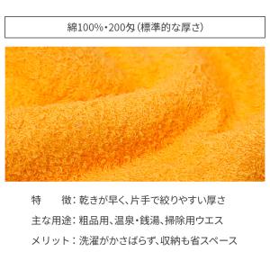 フェイスタオル 日本製 総パイル 200匁 厚...の詳細画像1