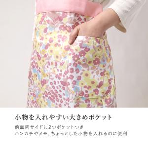 エプロン レディース 花柄 ドレスエプロン Y...の詳細画像3
