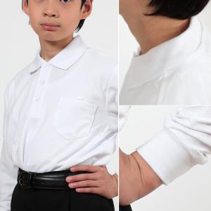 キッズ ポロシャツ 長袖 綿100% 小学生 ...の詳細画像2
