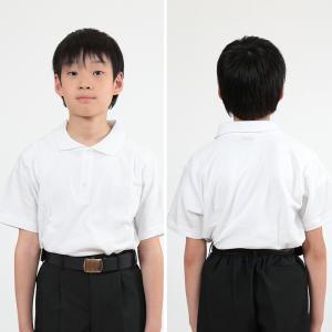 キッズ ポロシャツ 半袖 綿100% 小学生 ...の詳細画像1