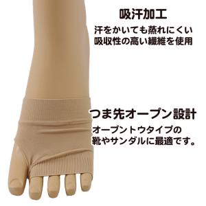 トゥカバー つま先 ソックス 靴下 レディース...の詳細画像1