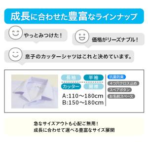 スクールシャツ 半袖 男子 カッターシャツ ホ...の詳細画像3