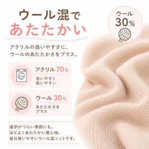 スクール ベスト 女子 ウール 無地 制服 ニ...の詳細画像3