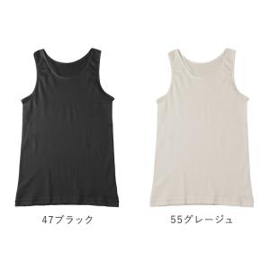 レディース 綿100% タンクトップ ノースリ...の詳細画像5