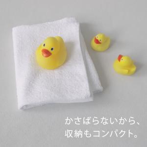 空紡糸 ミニバスタオル 白 最薄手 (320匁...の詳細画像2