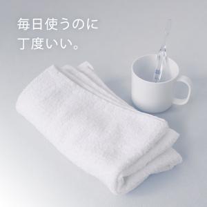 空紡糸 ミニバスタオル 白 最薄手 (320匁...の詳細画像5