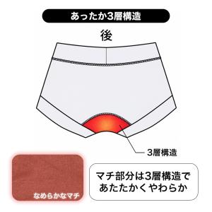 ショーツ レディース 裏起毛 1分丈 お腹当て...の詳細画像2