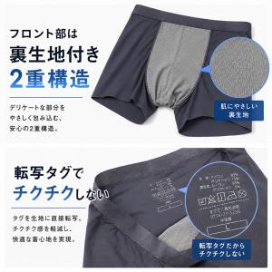 メンズ ボクサーパンツ 冷感 前閉じ 接触冷感...の詳細画像3