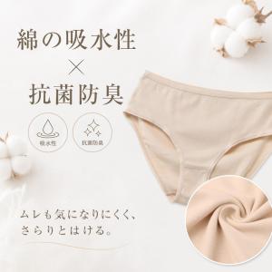 ハーフショーツ 綿100% レディース 3枚セ...の詳細画像2