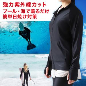 ラッシュガード フードなし レディース 長袖 ...の詳細画像1
