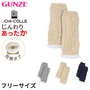 グンゼ ウチコレ 裏ボア レッグウォーマー フリーサイズ