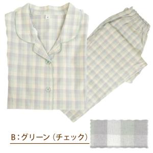 パジャマ レディース 綿100% 春夏 先染め...の詳細画像4