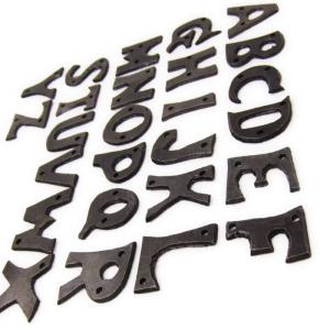 アルファベット アイアン 英字 鉄 表札 ネー...の詳細画像1