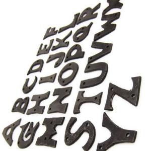 アルファベット アイアン 英字 鉄 表札 ネー...の詳細画像2