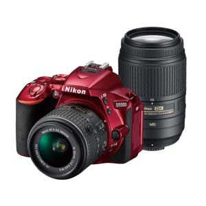 デジタル一眼レフカメラ　ニコン　D5500 ダブルズームキット　レッド