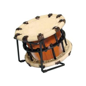 締太鼓35cm（ボルト締め・あわせ胴） 鉄製座り台座セット【1707-B