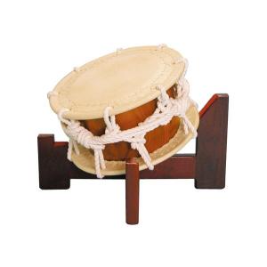 締太鼓35cm（ボルト締め・あわせ胴） 木製座り台座セット【1707-C