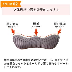 腰ケアクッション / 腰サポート 姿勢サポート...の詳細画像5