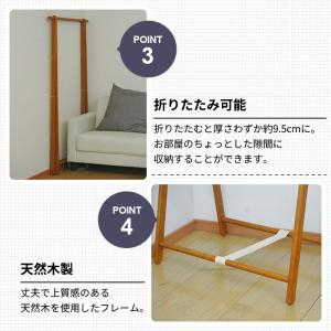 値下げ 木製 コートハンガー シングル ハンガ...の詳細画像3