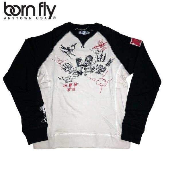 BORN FLY ボーンフライ メンズ スウェット クルーネック CREW SWEAT メンズ レデ...