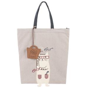 完売 クスグルジャパン ネコまるけ A4手さげBAG トートバッグ 20-1026 ＃1/GY グレー おしゃれ 猫グッズ 雑貨