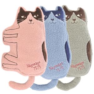 ねこ抱っこ ぬくぬくたんぽ エコロジー湯たんぽ 新作 22-5710 #1/PK #2/BL #3/GR あたたかい ぬくぬくたんぽ ボアクッション カバー クスグルジャパン