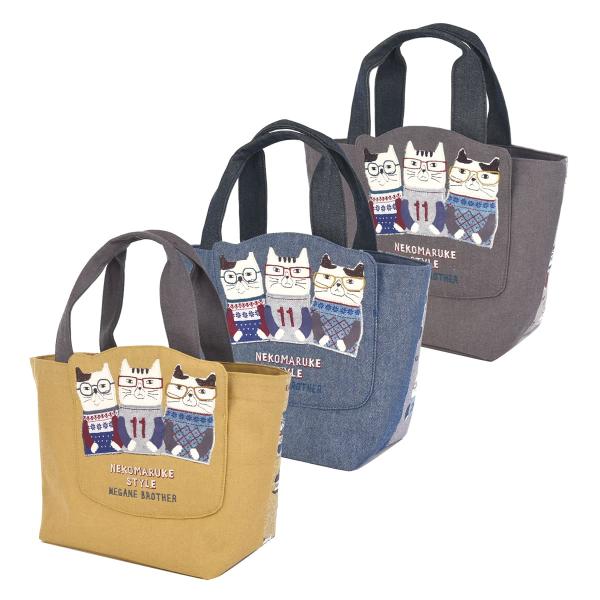 トートバッグ おしゃれ かわいい ネコ 雑貨 ネコまるけ ハミポケバック 24-7515 クスグルジ...