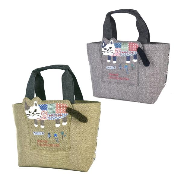 トートバッグ おしゃれ かわいい 手さげ ネコ 雑貨 マチルダさん ハミポケバック 24-7532 ...