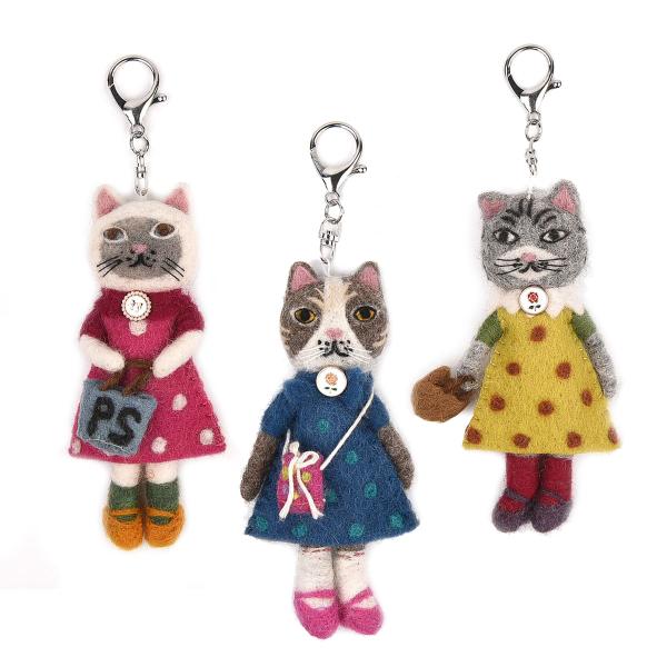 キーホルダー ぬいぐるみ ニードル マスコットチャーム パーラーすずらん堂 25-8613 25-8...