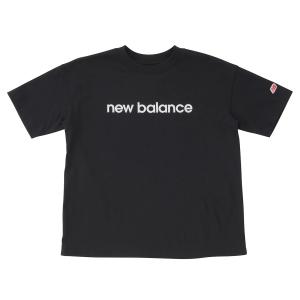 New Balance - New Balance スタックドロゴショートスリーブTシャツ ブラック 2XL New Balance tシャツ グラフィックオーバーサイズドショート