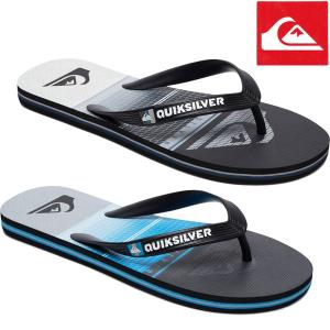 クイックシルバー QUIKSILVER キッズ ジュニア ビーチサンダル MOLOKAI HIGHLINE SLAB LOGO YOUTH 18cm  男の子｜suxel