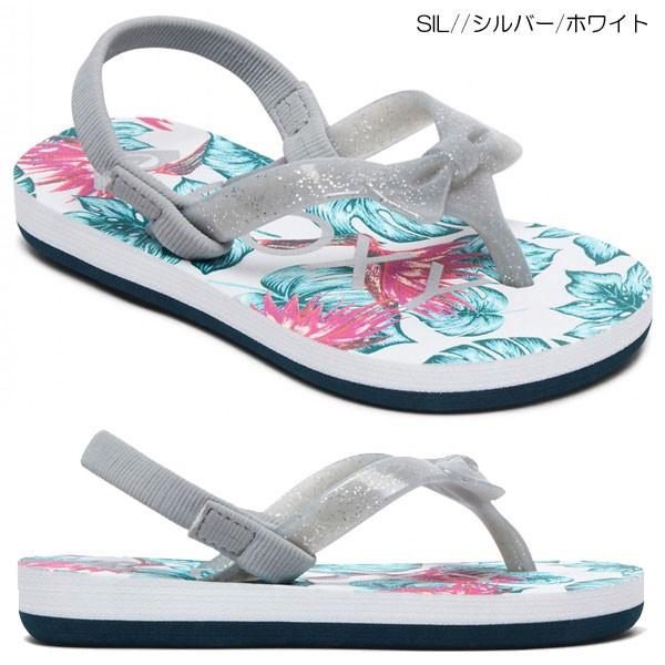 ロキシー ROXY ベビー キッズ ビーチサンダル TW FIFI II 12cm グリッターとカラ...