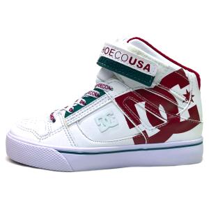ディーシー DC SHOES キッズ ジュニア スニーカー 22FW KS PURE HIGH-TOP SE EV SN 17〜24cm DK224009WT8 安定感のある履き心地 子供靴 男の子 女の子