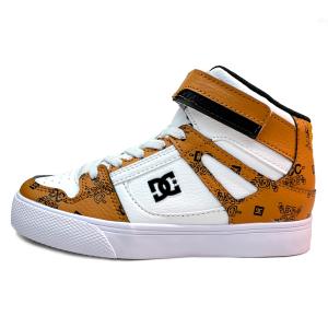 ディーシー DC SHOES キッズ ジュニア スニーカー PURE HIGH-TOP SE EV SN キッズ 18〜24cm DK241006XWWC 子供靴 ハイカット 運動靴 モノグラム柄｜suxel