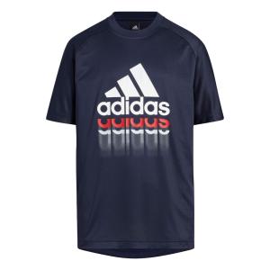 アディダス adidas 半袖Tシャツ キッズ ジュニア ニット 半袖Tシャツ レジェンドインク 130〜160cm 子供服 男の子 半袖 Tシャツ スポーツブランド｜suxel