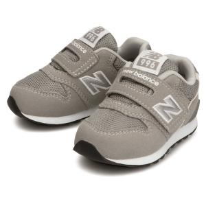 ニューバランス New Balance ベビー キッズ スニーカー IZ996GR3 グレー 12〜16cm new balanceロゴをプラスした面ファスナーを採用