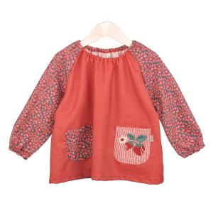 kusuguru（クスグル） スモック 幼稚園 保育園 長袖 男の子 ポケット付