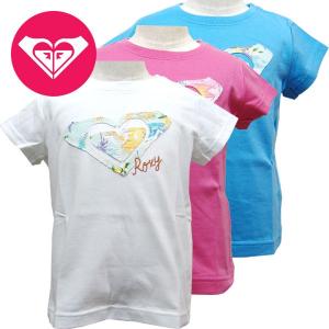 ロキシー ROXY キッズ 女の子 MINI HOT HOT WAVE キッズ 半袖 Tシャツ 子供服 100cm 110cm フロントの刺繍が優しい風合いのTシャツです｜suxel