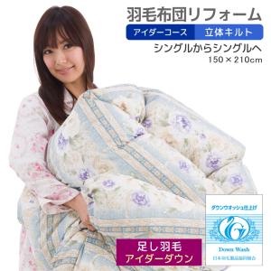 羽毛布団 世界一の羽毛アイスランド産アイダーダックダウン100% シルク