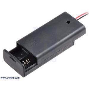 Pololu 電池ボックス 単3x2本 (フタ・...の商品画像