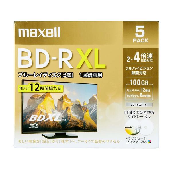 マクセル Maxell 録画用BD-R３層 BRV100WPE.5S